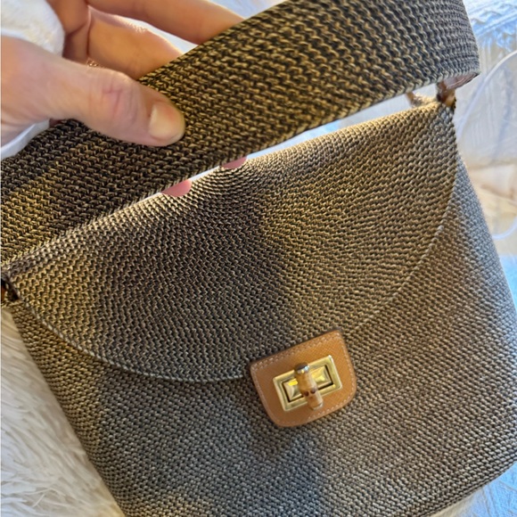 Eric Javits Bag | Taupe Woven Bamboo Accents | Gently Used - Like New Condition! - Picture 12 of 16